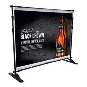 BACKING AJUSTABLE CON BANNER IMPRESO